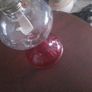 Cranberry glass VTG Oil lamp Image 2