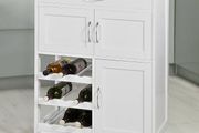 Kitchen Storage Cabinet on Wheels, Stainless Steel or Wooden Top