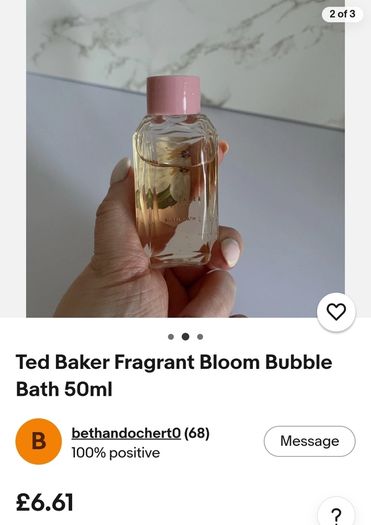 x2 Bundle - Brand New Ted Baker Bundle - Fragrant Bloom - Size - 50ml & 50ml