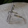 PRICE DROP Silver & Moonstone Bangle, Modernist Design, London Hallmarked, 1972 Image 5