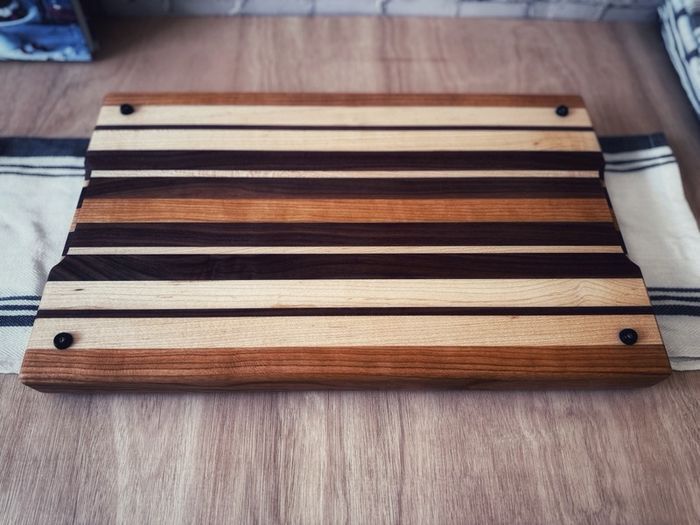 Handcrafted Chopping Board - Walnut, Maple and Cherry
