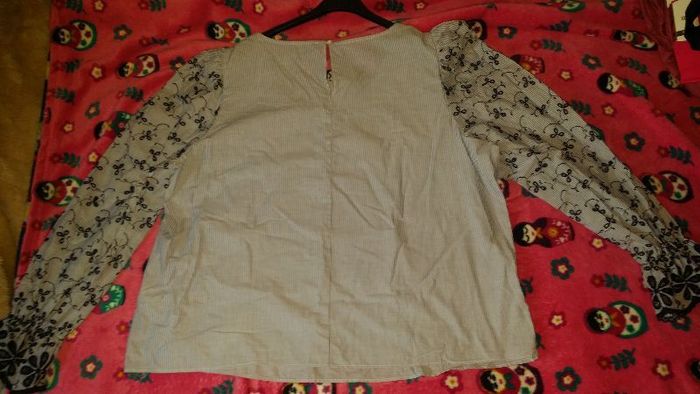 Brand new M&S Limited Edition Blue mix embroidered  blouse size UK18 EU46 Postage included