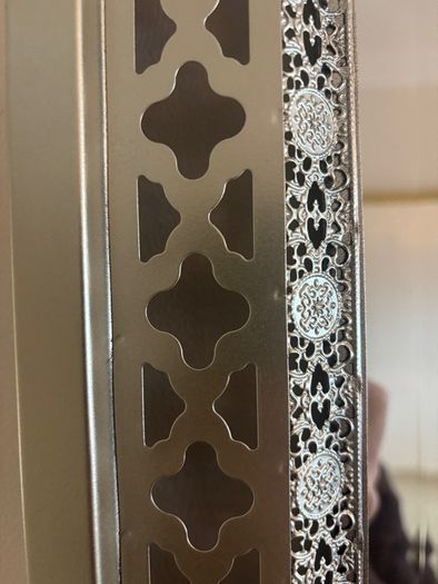 Pair of Moroccan-Style Silver Wall Mirrors