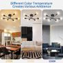 Modern 6 Head Sputnik Light,Adjustable Ceiling Lights Living Room with E27 Base, Black Ceiling Light for Bedroom,Kitchen Lights Ceiling,Chandeliers Ceiling Light Fittings (FREE SHIPPING) Image 5