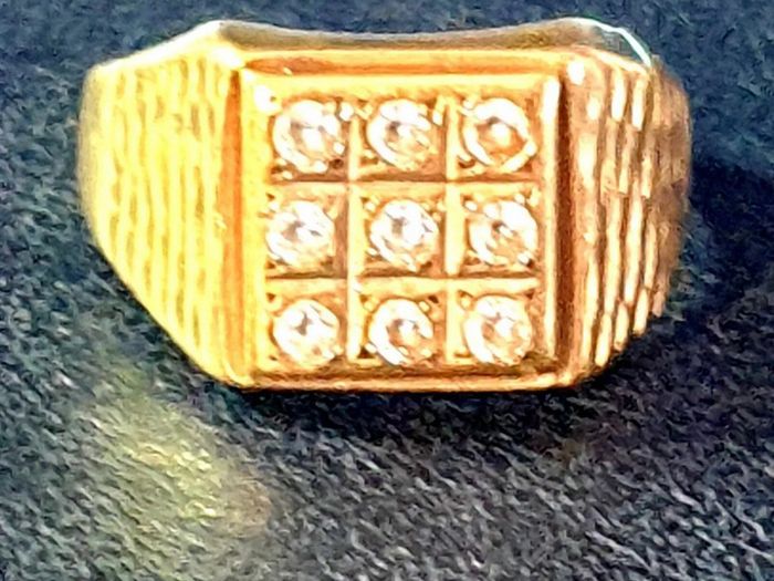 Vintage Gentlemans Gemset Ring