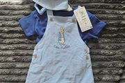 M&amp;S Peter Rabbit Dungarees Set with Hat