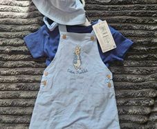 M&S Peter Rabbit Dungarees Set with Hat