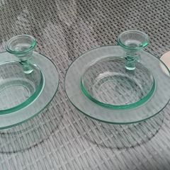 2 Glass bowls and sauce dip mini bowls, D18 post 6e