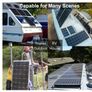 200W, 12V Solar Panel Kit with 20 A Solar Charge Controller and 5 m Solar Cable and Z Mounts for RV Boat Motor-home Image 6