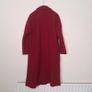 Carolyn Donnelly Cherry Red Shawl Collar 100% Wool Long Coat Overcoat 10UK/38EU Image 7
