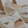 White knot flatform sandals Image 3