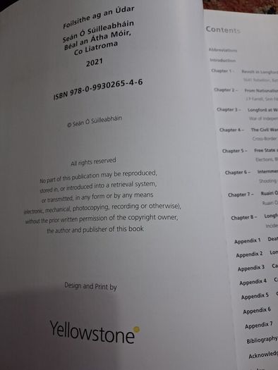 Longford's Republican Story / 1900 - 2000 / Sean O Suilleabhain / Signed / 2021
