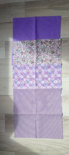 7x Mixed patterns 25cm x 25cm fabric pieces