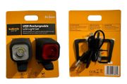 Halfords USB Rechargeable LED Bike Light Set ( BRAND NEW Bicycle Bike Light Mountain bike light )