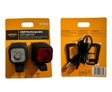 Halfords USB Rechargeable LED Bike Light Set ( BRAND NEW Bicycle Bike Light Mountain bike light )