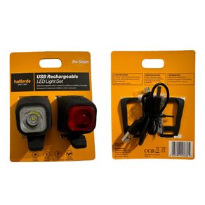 Halfords USB Rechargeable LED Bike Light Set ( BRAND NEW Bicycle Bike Light Mountain bike light )