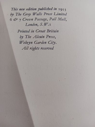 F.Scott Fitzgerald/ Tender is The Night/ 1953/ The Grey Walls Press