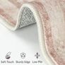 160x230cm,Large Washable Pink Rug with Non-Slip Backing,Boho Short Pile Soft Carpet for Home Office & Dining Room Image 4