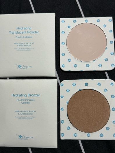 The organic pharmacy full size hydrating translucent powder and hydrating bronzer full size new