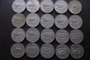20 Irish 6 pence coins (1942-1967)