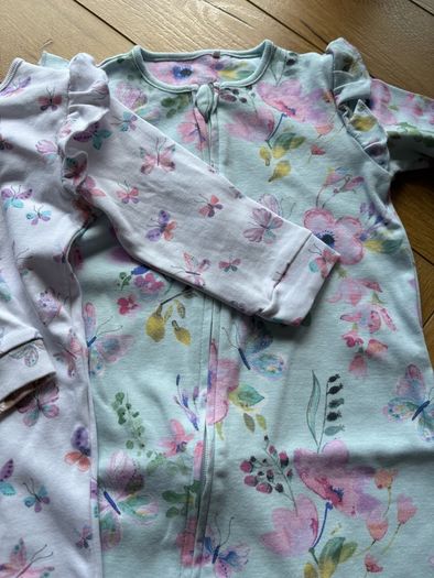 Baby girl sleepsuits (9-12 months)