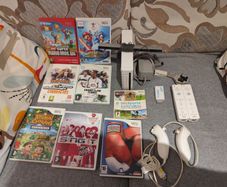 Wii bundle with Mario Bros, Sports, HDMI adapter
