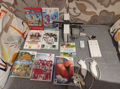 Wii bundle with Mario Bros, Sports, HDMI adapter