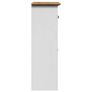 Bathroom Cabinet White and Brown Image 5