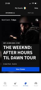 2 standing weeknd tickets