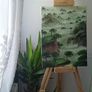 'The depths' original jungle painting Image 5