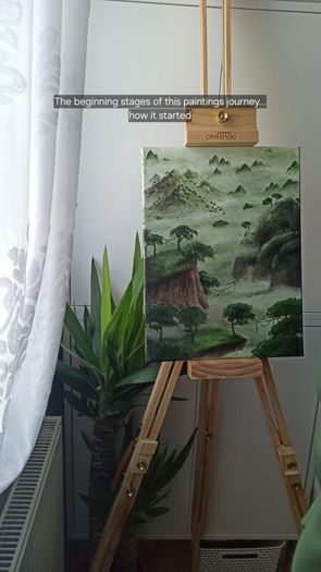 'The depths' original jungle painting