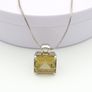 Vintage Citrine Sterling Silver Necklace Image 7