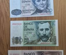 Pre Euro Spain Peseta Banknotes 1979 1980 series