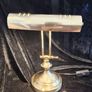 vintage brass bankers lamp Image 3