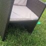 Rattan glass top table and 4 chairs Image 5