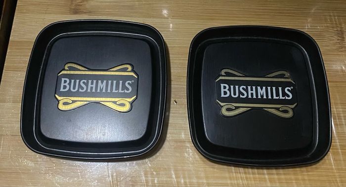 Bushmills metal coasters for glasses