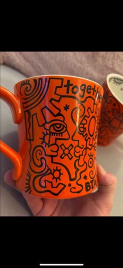 A Pair of Billy the Artist Together as One Mugs