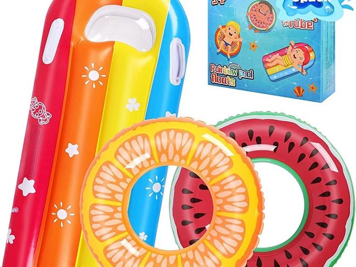Swimming Rings for Kids Fruit Pool Float, Swim Tube Ring, Inflatable Pool Floats Swim Pool Party (FREE SHIPPING)