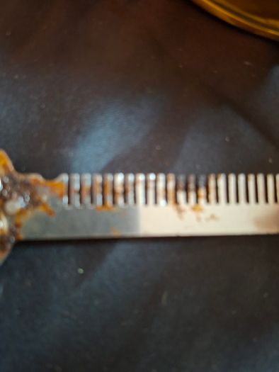 Old Penknife and Steel Butterfly Comb for sale as a lot