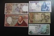 Portugal: 5 Notes: 1000e+500e+100e+50e+20e (1978-1987)