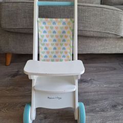 Melissa & Doug - Wooden Play Dolls Stroller