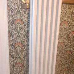 White Double Vertical Radiators (1500x290mm) x 2
