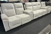 New Hudson Fabric Recliner Sofas with Hidden Cupholders