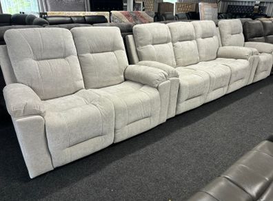 New Hudson Fabric Recliner Sofas with Hidden Cupholders