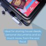 A4 Fire & Waterproof Security Chest Box Suitcase UL Certified Lockable Image 7