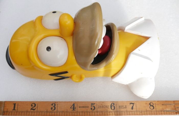 Vintage Rare Homer Shower Radio, Simpsons Radio,Homer Simpson plastic figure - wall mountable (not tested)