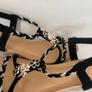 SANDALS. Libra Pop brand- Embellished With Black, Gold & Silver charms. Ultra Comfortable. Size Uk 6 Eu 39 Purchased In Toulouse. Brand New In Box. Image 7