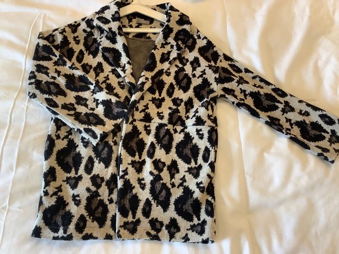 Stunning Girls cardicoat cardigan jacket animal leopard print 6 7 8 from Next