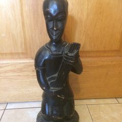 wooden statue tribal made in Ghana free postage