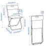 Black Folding Chairs (Set of 2) Image 9